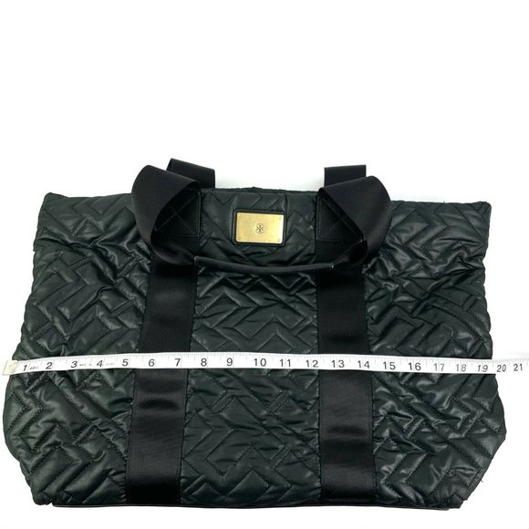 Tory Burch Tote Bag Jaden Black Quilted handbag - Picture 11 of 12
